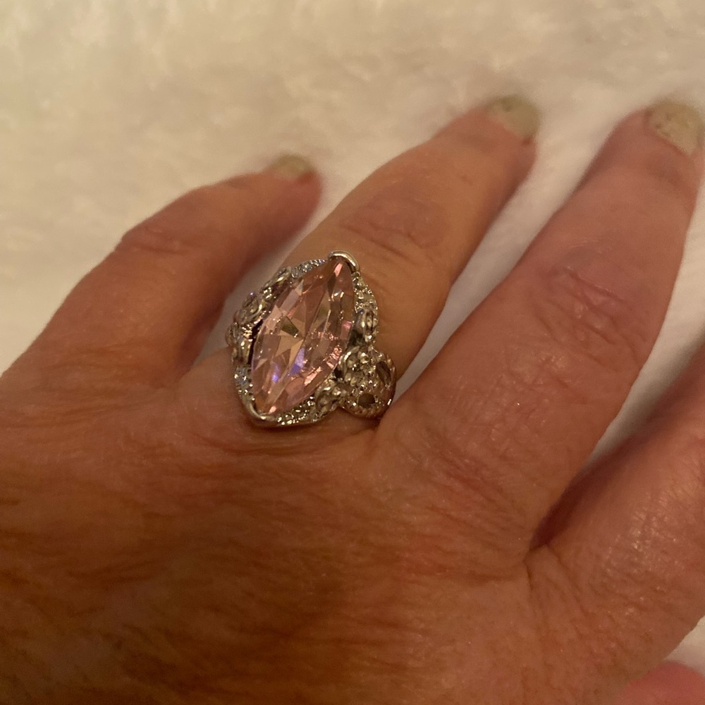 Elegant Pink Gemstone Ring